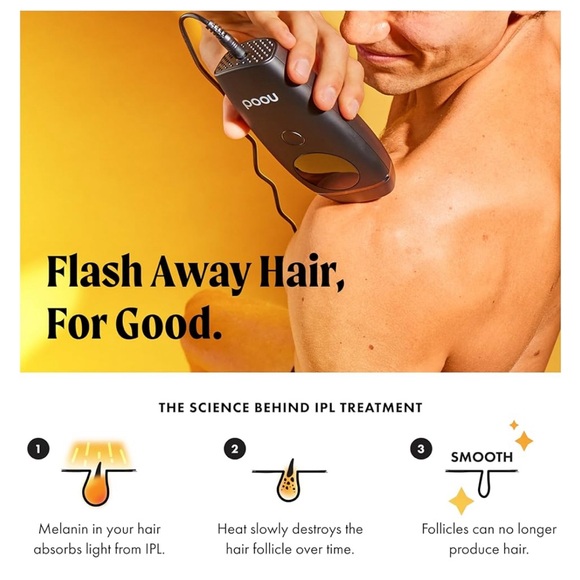 Flasher 2.0 by Nood, IPL Laser Hair Removal Device Pain-free and Permanent Black - Picture 6 of 10